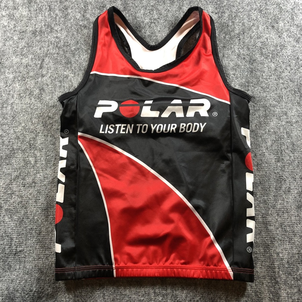 Polar Listen To Your Body Cycling Jersey Tank Women's Small‎ Suarez Race Back